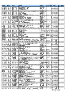 出版社 発売日 文庫名 書籍名 著者名1 09/07 朝日文庫 深代惇郎の