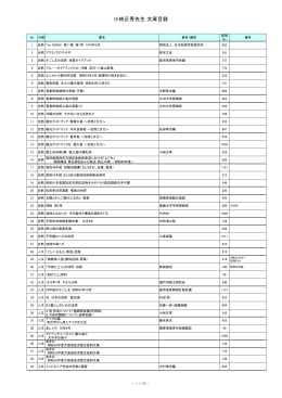 小林文庫目録（PDF：366KB）