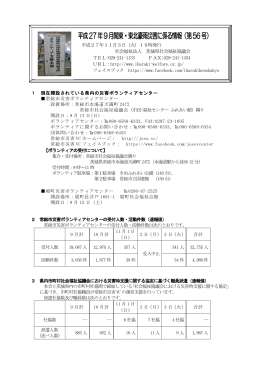 平成27年9月関東・東北豪雨災害に係る情報（第56号）