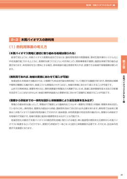 木質バイオマスの熱利用（PDF：1559KB）