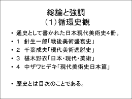 パワ  ポ*レクチャー 日本現代美術史