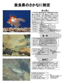 奈良県のさかなに制定