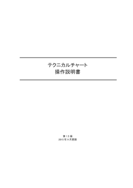 テクニカルチャート 操作説明書