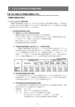 3 子どもたちの学びを支える仕組みの確立