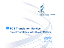 PCT Translation Service