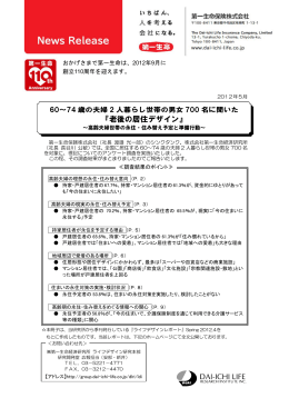 news 『老後の居住デザイン』