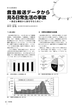 救急搬送データから見 見る日常生活の事故