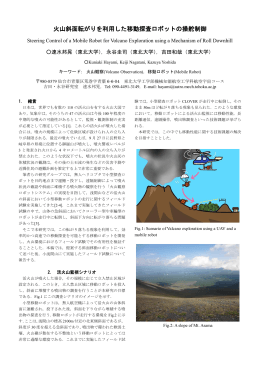 火山斜面転がりを利用した移動探査ロボットの操舵制御