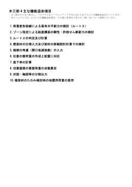 木三郎 4 主な機能追加項目