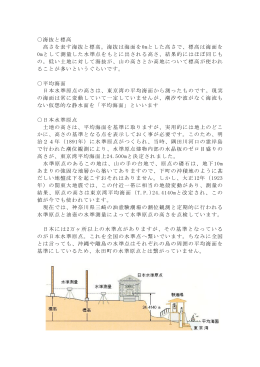 海抜と標高 高さを表す海抜と標高。