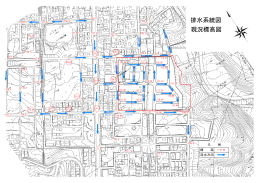 排水系統図 現況標高図