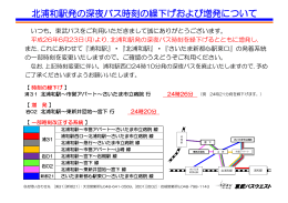 北浦和駅発の深夜バス時刻の繰下げおよび増発 - 東武バスOn-Line