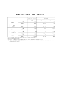 規制部門における需要・収入の想定と実績について[PDF：171KB]