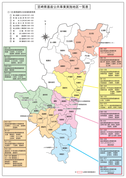 宮崎県畜産公共事業実施地区৻覧表