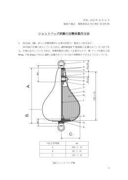 ショットバッグ試験の加撃体製作方法 [PDF：299KB]