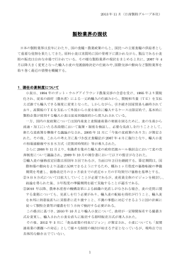 製粉業界の現状（PDF：306KB）