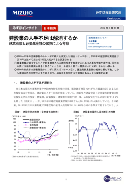 建設業の人手不足は解消するか