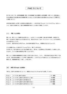 PM2.5 について