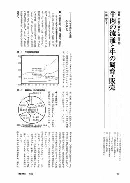 6 牛肉の流通と牛の飼育・販売
