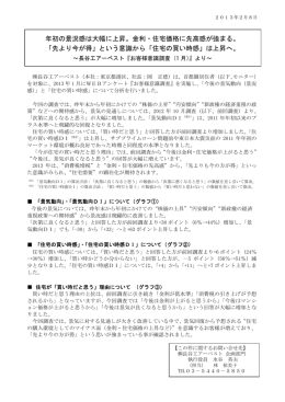 年初の景況感は大幅に上昇。金利・住宅価格に先高