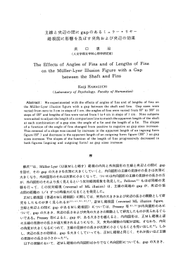 主線と來辺の間にgapのぁる ミ ュラー 事 リヤー 錯視図に影響を及ぽす來