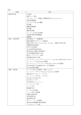 厚生労働省令で定める病気(PDF文書)