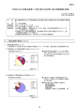 「各地における観光振興への取り組み状況等に係る実態調査」結果