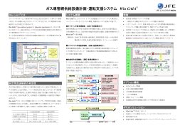 ガス導管網供給設備計画・運転支援システム Win GAIA