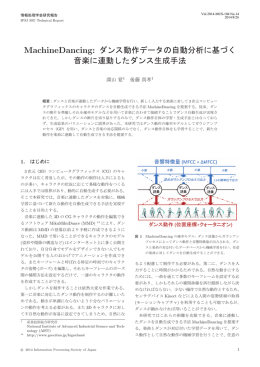 ダンス動作データの自動分析に基づく 音楽に連動したダンス生成手法
