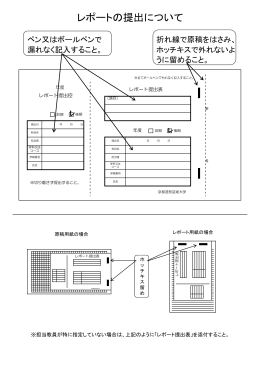 レポートの提出について