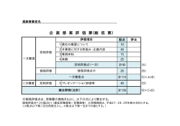 評価項目 （PDF形式：33.4KB）
