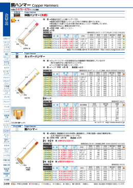 銅ハンマー Copper Hammers