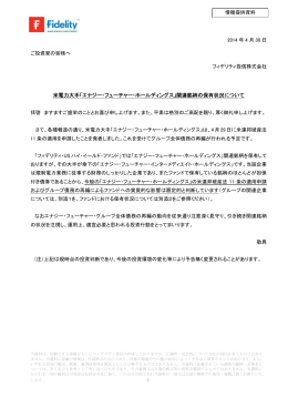 米電力大手「エナジー・フューチャー・ホールディングス」関連銘柄の保有