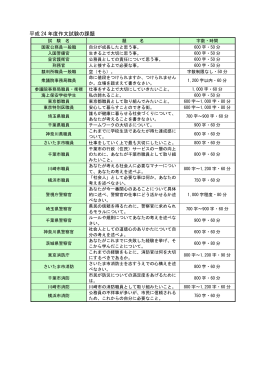 平成 24 年度作文試験の課題