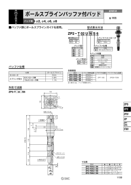 ボールスプラインバッファ付パッド