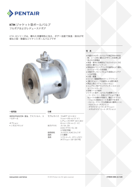 KTM ジャケット型ボールバルブ