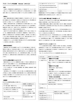 アゴス・ジャパン申込約款 （ Revised 2015.6.14）