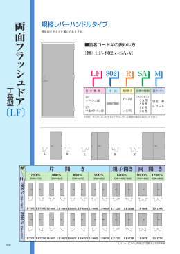 両 面 フラッシュドア