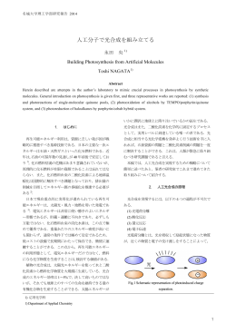 解説論文「人工分子で光合成を組み立てる」