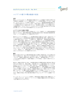 エジプトの港での喫水検査の状況 / Draft surveys in Egyptian ports