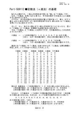 Part-SU9112 記数法（n進法）の基礎