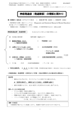 神経発達症（発達障害）の理解と関わり