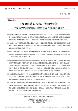 トルコ経済の現状と今後の展望 - 三菱UFJリサーチ&コンサルティング