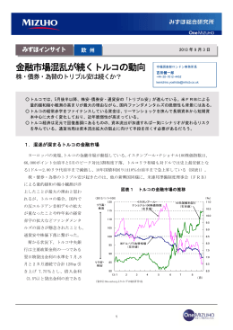 金融市場混乱が続くトルコの動向