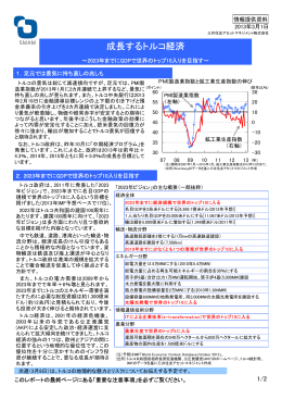 成長するトルコ経済