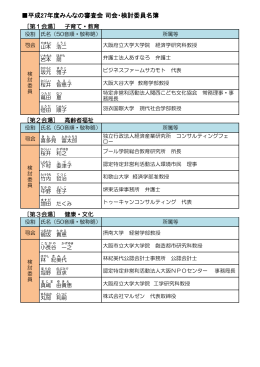 司会・検討委員名簿（PDF：106KB）