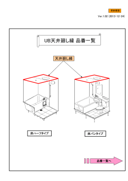 UB天井廻し縁 品番一覧