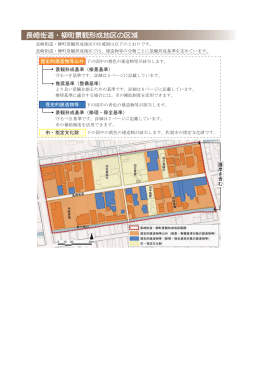 長崎街道・柳町景観形成地区の区域
