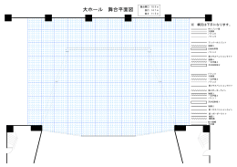 大ホール 舞台平面図