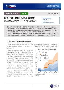 QE3に幕が下りる米金融政策～焦点は物価と